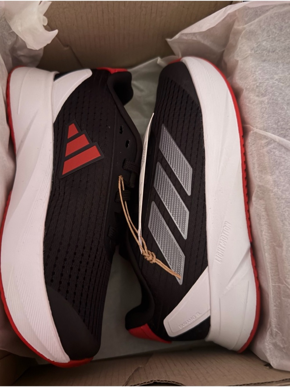 adidas Kids Black, White & Red Athletic Sneakers